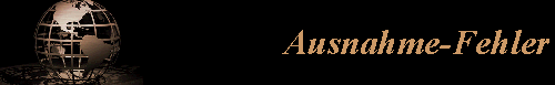 Ausnahme-Fehler